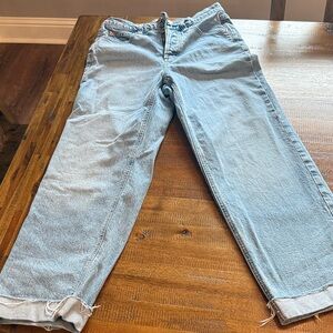 Light Wash Straight Leg Jeans